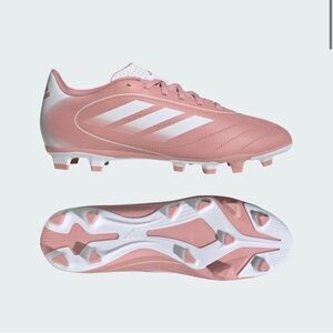 Adidas Light Pink and White Soccer Cleats